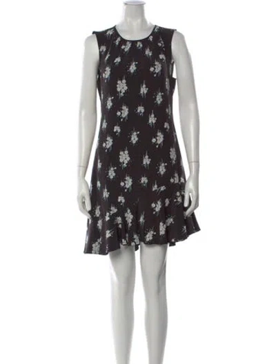 Pre-owned Derek Lam Silk Mini Dress In Black