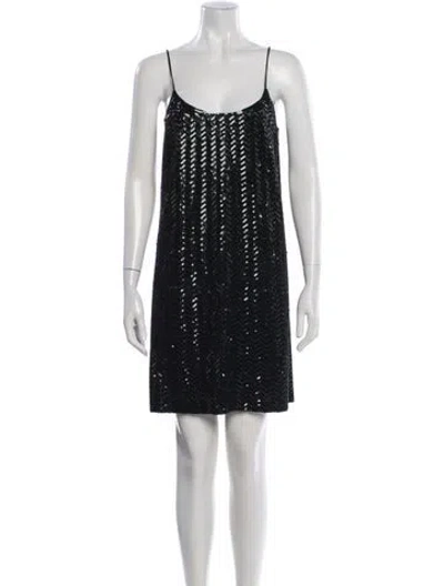 Pre-owned Derek Lam Silk Mini Dress In Black