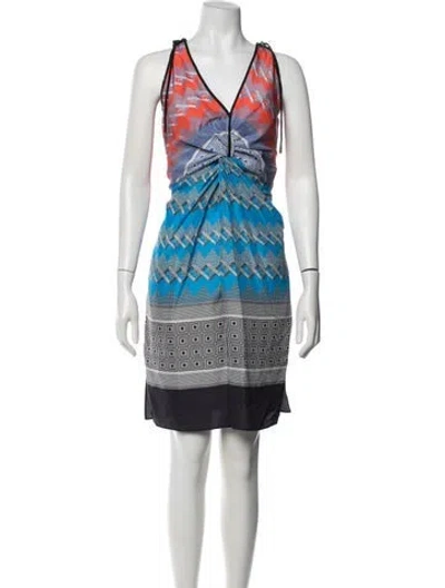 Pre-owned Derek Lam Silk Mini Dress In Black