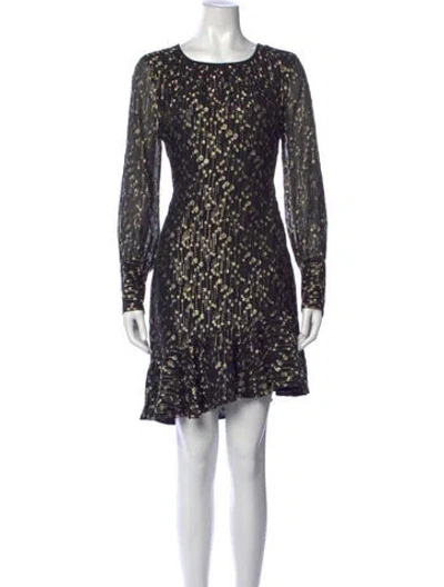 Pre-owned Derek Lam Silk Mini Dress In Black