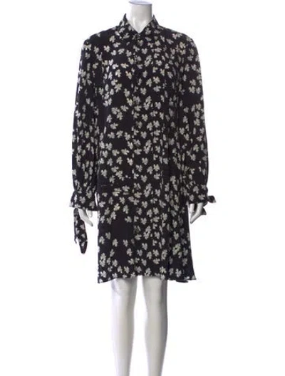 Pre-owned Derek Lam Silk Mini Dress In Black/white