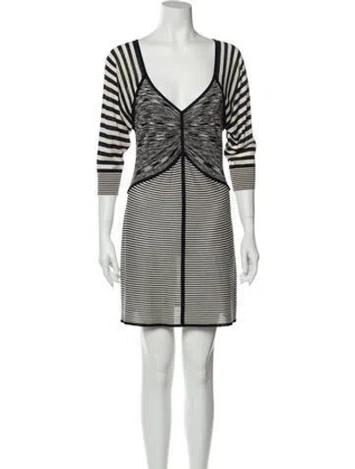 Pre-owned Derek Lam Silk Mini Dress In Blue