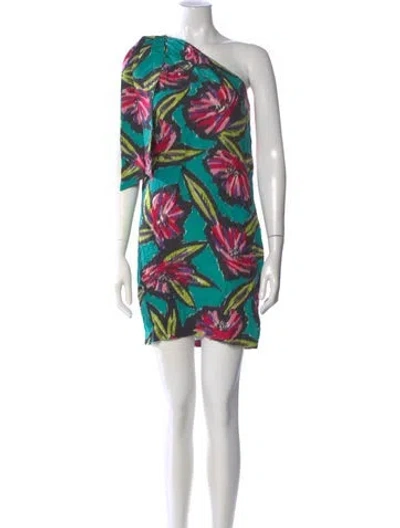 Pre-owned Derek Lam Silk Mini Dress In Blue