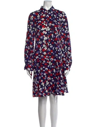 Pre-owned Derek Lam Silk Mini Dress In Blue