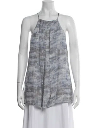 Pre-owned Derek Lam Silk Mini Dress In Blue