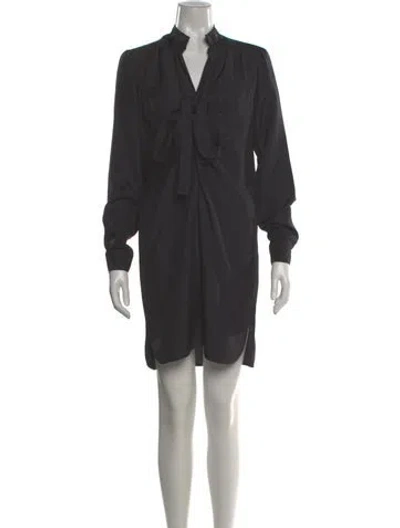 Pre-owned Derek Lam Silk Mini Dress In Gray