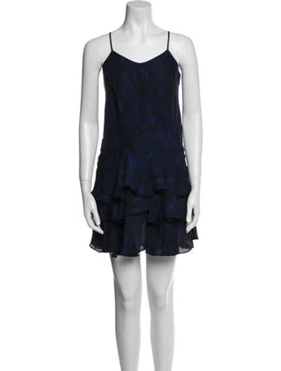 Pre-owned Derek Lam Silk Mini Dress In Multi