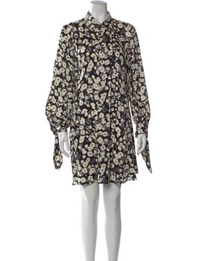 Pre-owned Derek Lam Silk Mini Dress In Multi