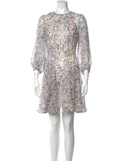 Pre-owned Derek Lam Silk Mini Dress In Neutral