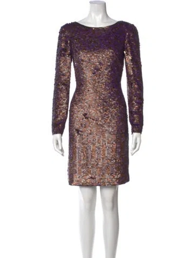 Pre-owned Derek Lam Silk Mini Dress In Purple