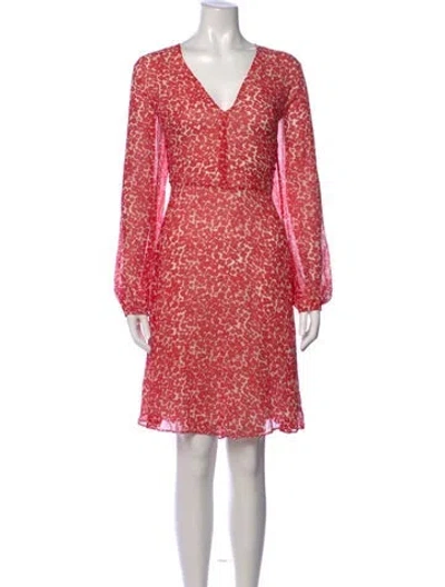 Pre-owned Derek Lam Silk Mini Dress In Red
