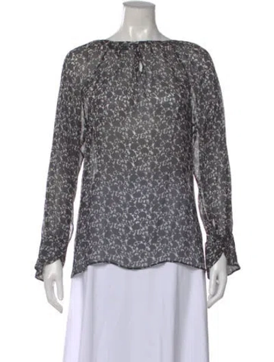 Pre-owned Derek Lam Silk Patterned Blouse In Multi