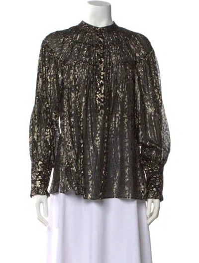 Pre-owned Derek Lam Silk Printed Blouse In Multi
