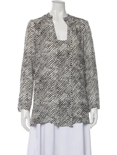 Pre-owned Derek Lam Silk Printed Blouse In Multi
