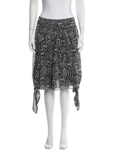 Pre-owned Derek Lam Silk Printed Blouse W/ Tags In Multi
