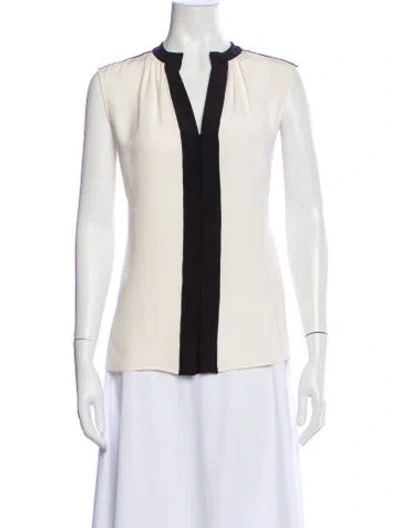 Pre-owned Derek Lam Silk V-neck Blouse