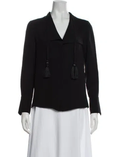 Pre-owned Derek Lam Silk V-neck Blouse In Purple