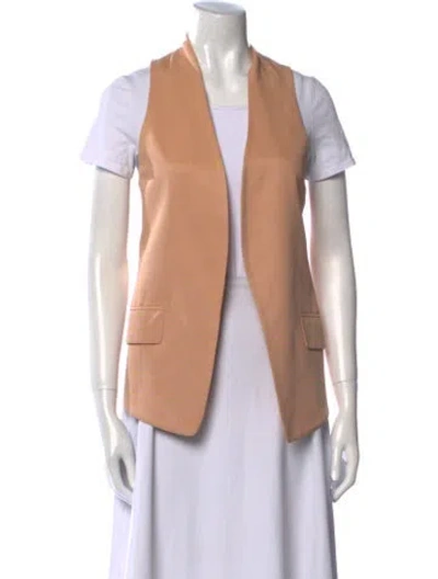 Pre-owned Derek Lam Silk V-neck Top In Neutral