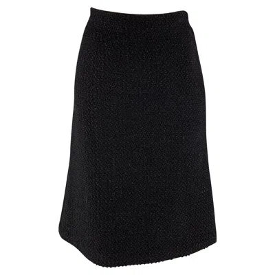 Pre-owned Derek Lam Size 28 Black Textured A-line Knee-length Skirt