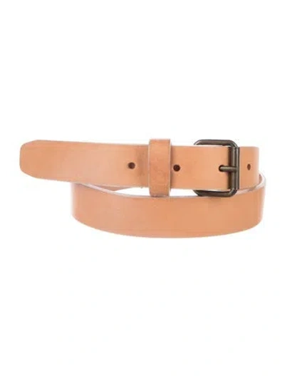 Pre-owned Derek Lam Skinny Leather Belt In Neutrals