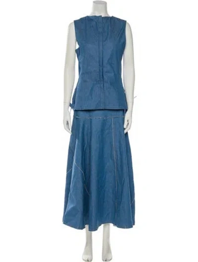 Pre-owned Derek Lam Skirt Set In Blue