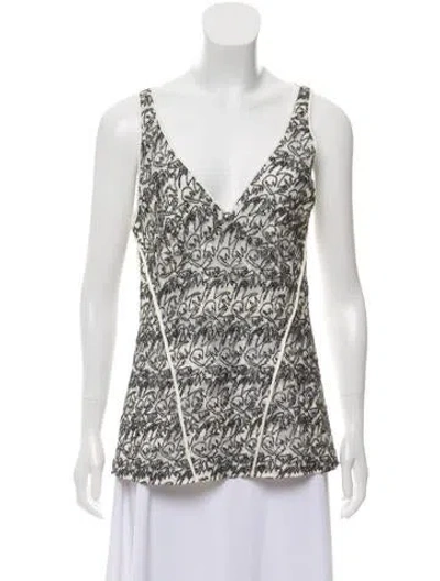 Pre-owned Derek Lam Sleeveless Lace Blouse In Multi