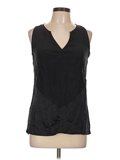 Pre-owned Derek Lam Sleeveless Silk Top Black Halter Neckline Tops