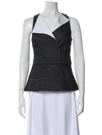 Pre-owned Derek Lam Sleeveless Top In Blue