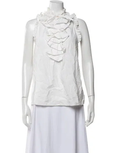 Pre-owned Derek Lam Sleeveless Top In White