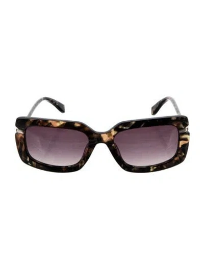 Pre-owned Derek Lam Square Gradient Sunglasses In Black