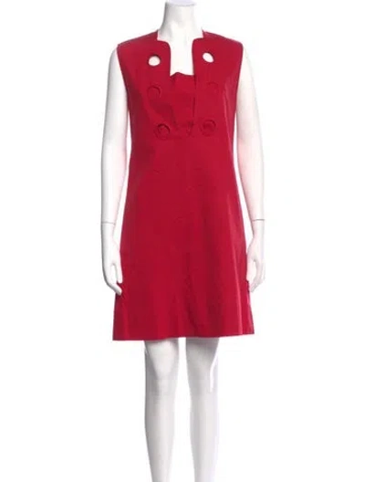 Pre-owned Derek Lam Square Neckline Mini Dress In Pink