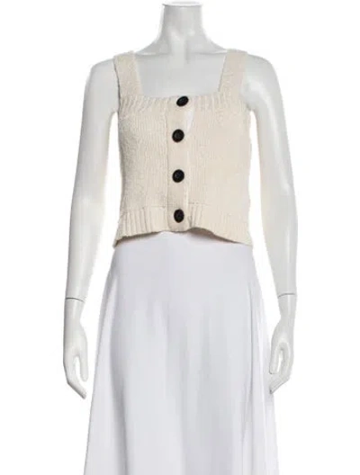 Pre-owned Derek Lam Square Neckline Sweater In Neutrals