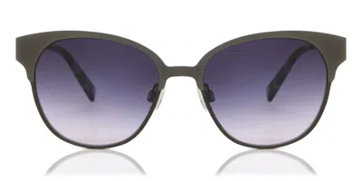Derek Lam Steph Gun Men's Sunglasses Gunmetal Size 55 In Gray