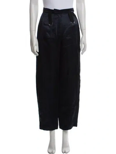 Pre-owned Derek Lam Straight Leg Pants In Black