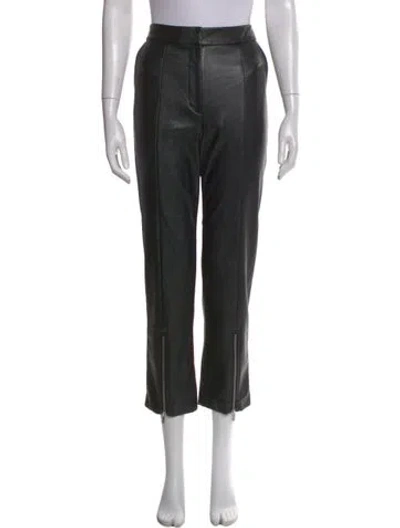 Pre-owned Derek Lam Straight Leg Pants In Black