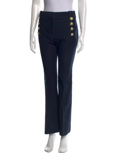 Pre-owned Derek Lam Straight Leg Pants In Black