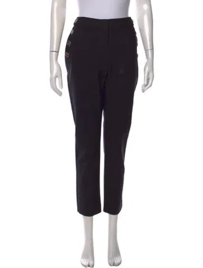 Pre-owned Derek Lam Straight Leg Pants In Black
