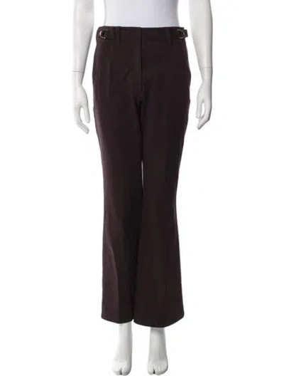 Pre-owned Derek Lam Straight Leg Pants In Brown