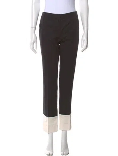 Pre-owned Derek Lam Straight Leg Pants In Gray