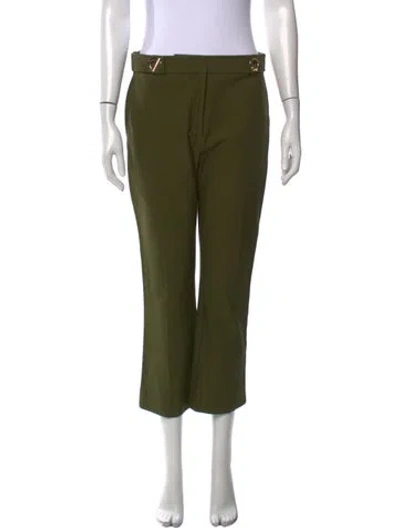 Pre-owned Derek Lam Straight Leg Pants In Green