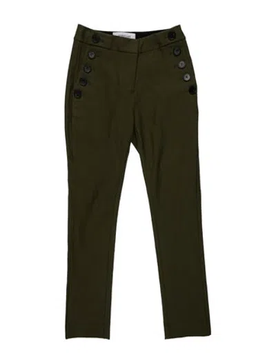 Pre-owned Derek Lam Straight Leg Pants In Green