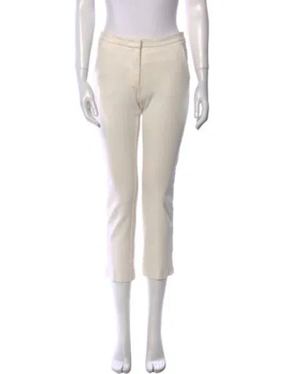 Pre-owned Derek Lam Straight Leg Pants In White