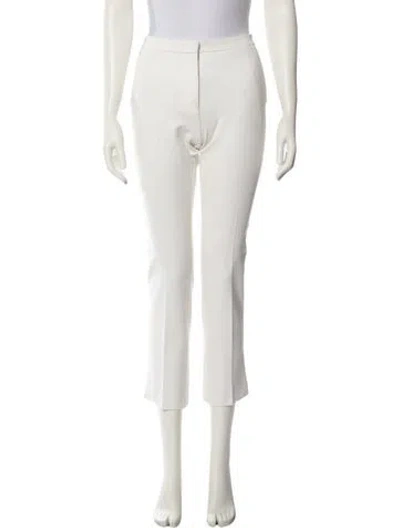 Pre-owned Derek Lam Straight Leg Pants In White