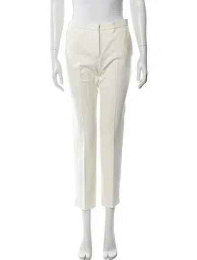 Pre-owned Derek Lam Straight Leg Pants In White