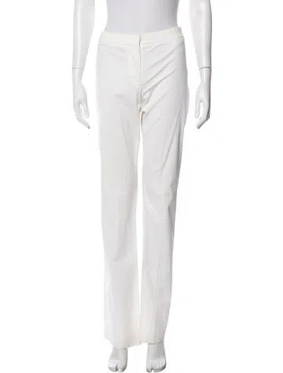 Pre-owned Derek Lam Straight Leg Pants In White