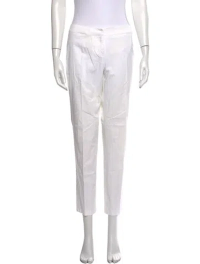 Pre-owned Derek Lam Straight Leg Pants In White