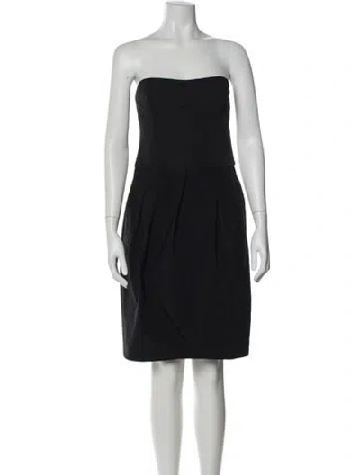 Pre-owned Derek Lam Strapless Mini Dress In Black