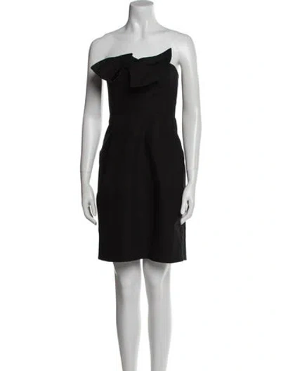 Pre-owned Derek Lam Strapless Mini Dress In Black