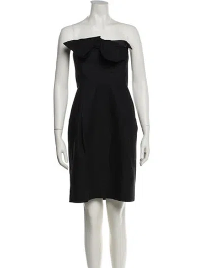 Pre-owned Derek Lam Strapless Mini Dress In Black