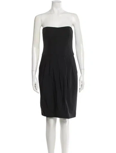 Pre-owned Derek Lam Strapless Mini Dress In Gray
